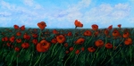2013-36 Field of Remembrance, Acrylic on Canvas, 12 x 24 Copyright Wendie Donabie
